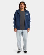 Mens Roundabout Zip Up Hoodie