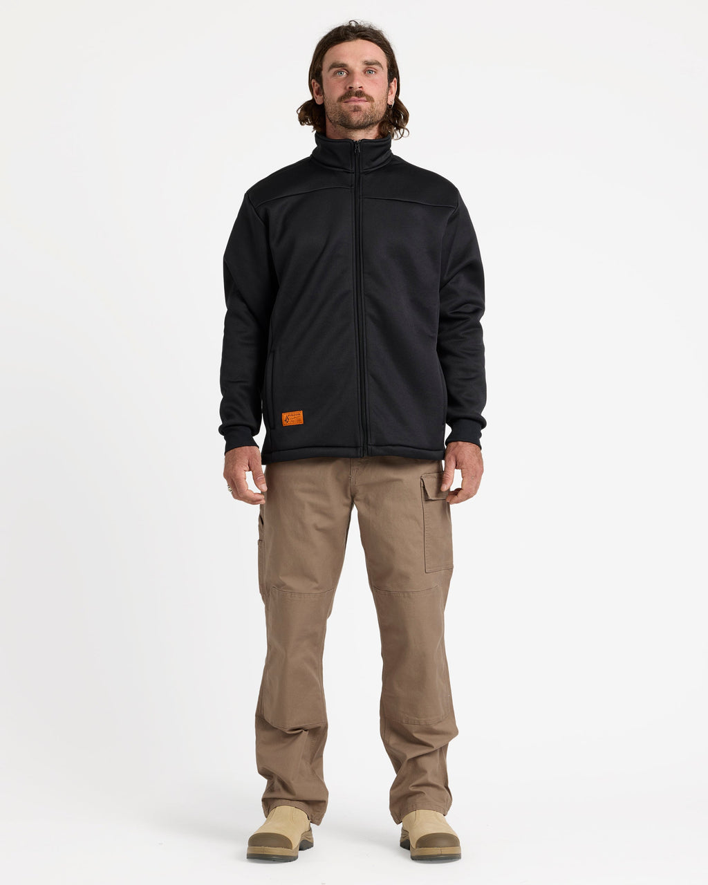 Mens Workwear Bonded Fleece Jacket