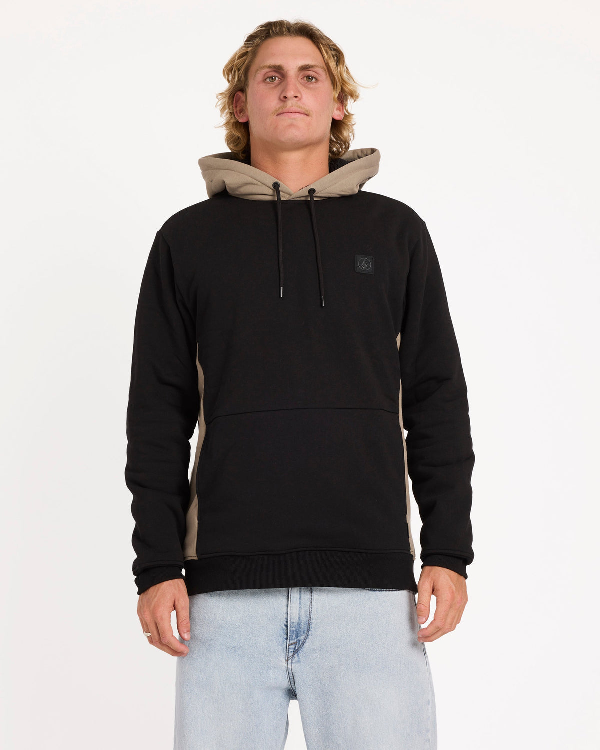 Mens Single Stone Hooded Fleece