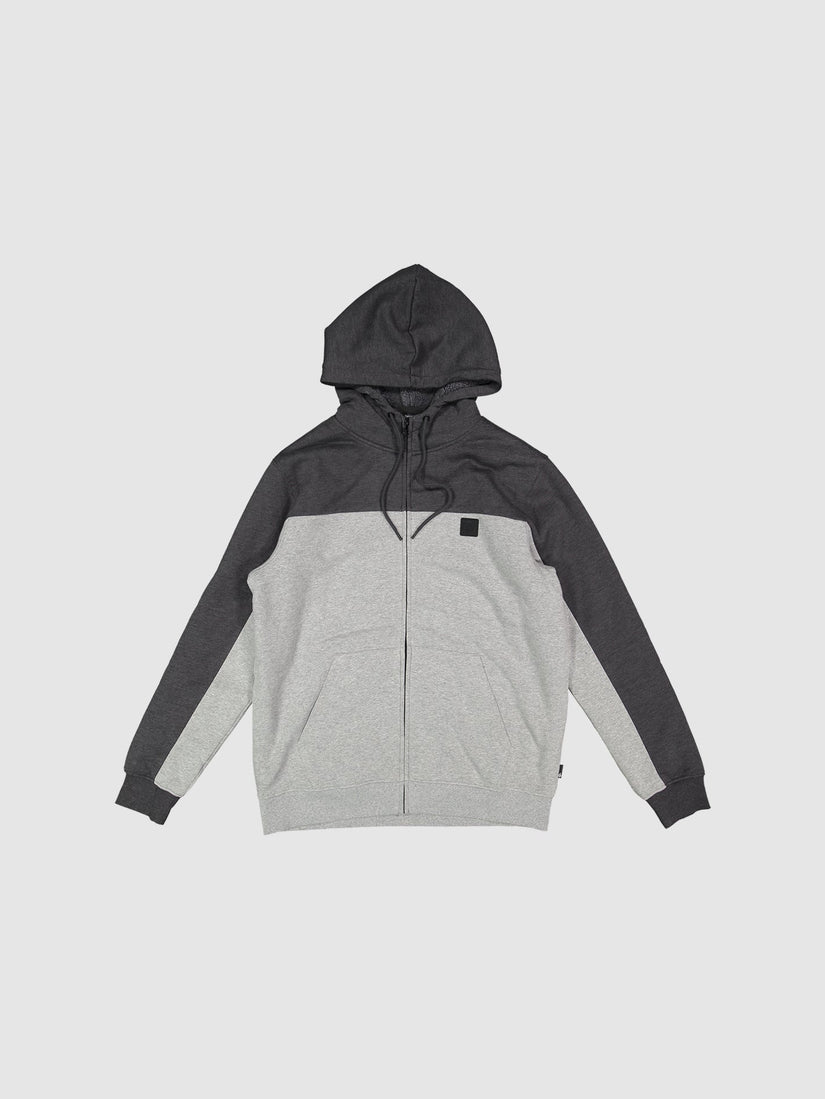 Mens Division Lined Zip Up Hoodie