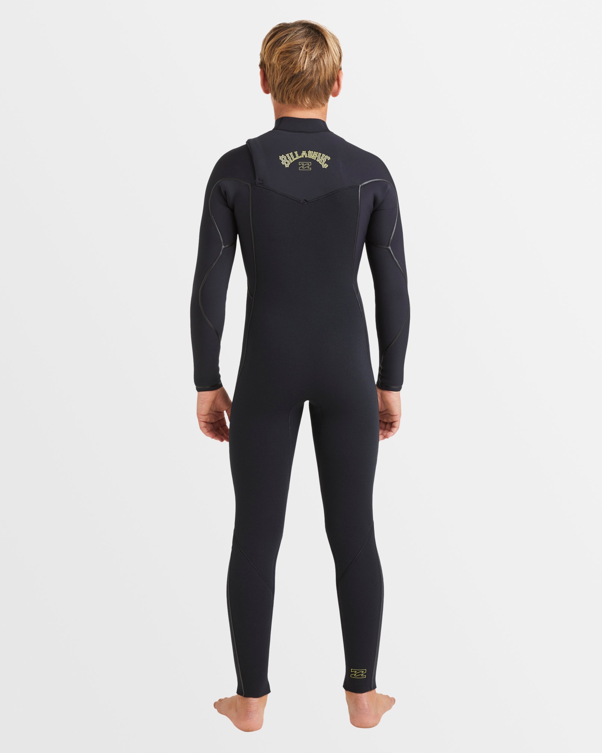 Boys 6-16 3/2mm Furnace Natural Chest Zip Steamer Wetsuit