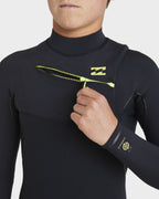 Boys 8-16 4/3mm Furnace Natural Chest Zip Steamer Wetsuit