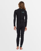Girls 6-16 3/2mm Foil Back Zip Steamer Wetsuit