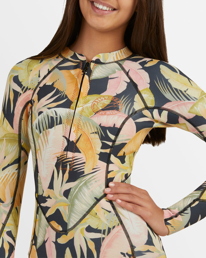 Girls 2-16 Salty Dayz Long Sleeve Springsuit