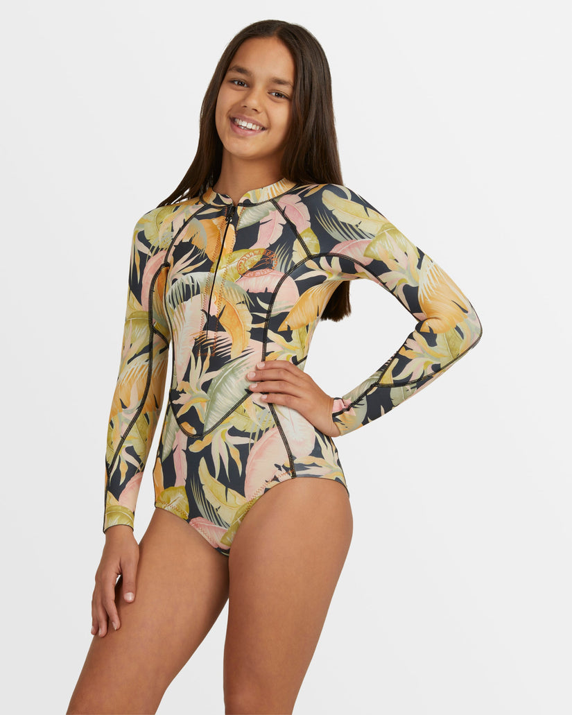 Girls 2-16 Salty Dayz Long Sleeve Springsuit