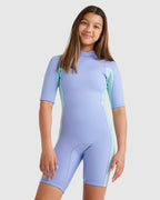 Girls 6-14 2/2 Foil Back Zip Springsuit