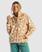 Womens A/Div Boundary Mock 3 Half Zip Fleece Jumper