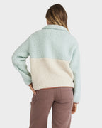 Womens Horizon Colorblock Half Zip Fleece Jumper