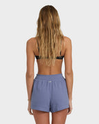 Womens In The Waves Elastic Waist Shorts