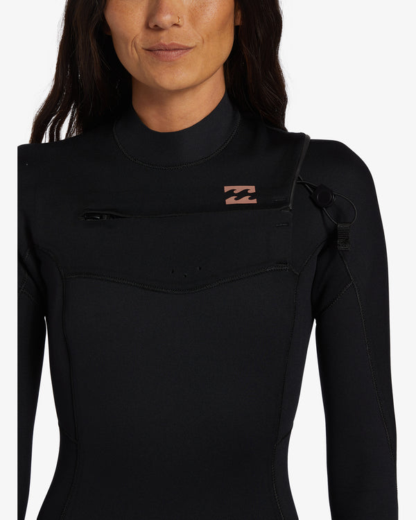 Womens 3/2mm Foil Chest Zip Steamer Wetsuit