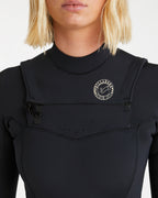 Womens 3/2mm Salty Dayz Natural Chest Zip Steamer Wetsuit