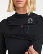Womens 3/2mm Salty Dayz Natural Chest Zip Steamer Wetsuit