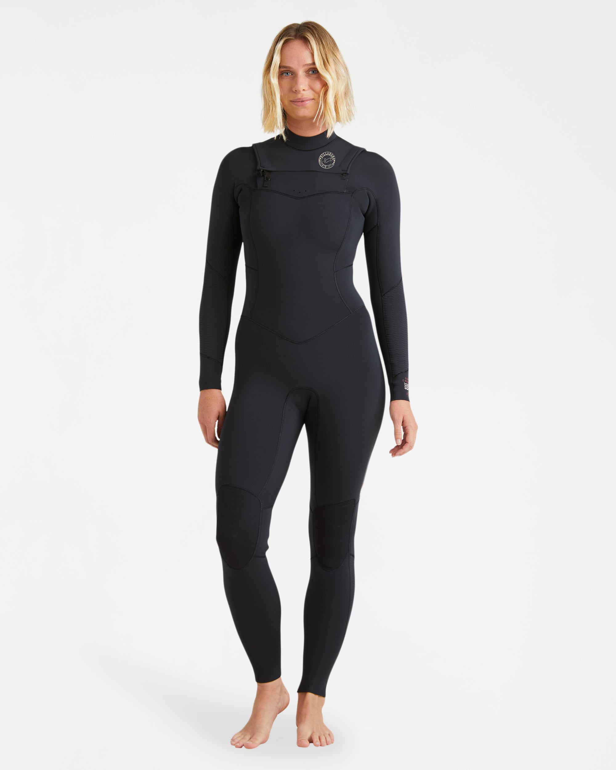 Womens 3/2mm Salty Dayz Natural Chest Zip Steamer Wetsuit