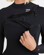 Womens 3/2mm Furnace Natural Steamer Wetsuit