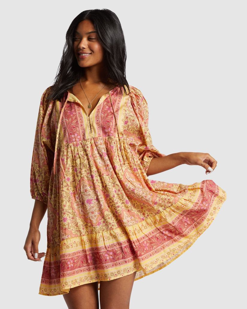 strapless open back dress PINK AND ORANGE OMBRE MIDI DRESS WITH DRAPED SKIRT – Arelia's Dream
