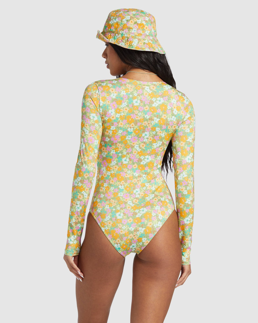 Womens On The Bright Side Bodysuit Rash Vest
