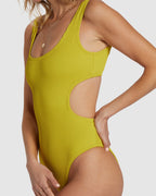 Womens Summer High One Piece Swimsuit