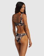 Womens Coral Gardeners Twisted Tank Bikini Top