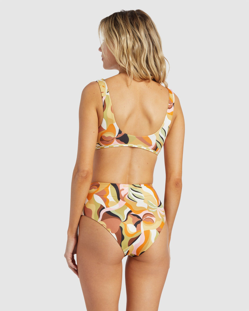 Womens Return To Paradise Reversible Hi Retro Bikini Bottom