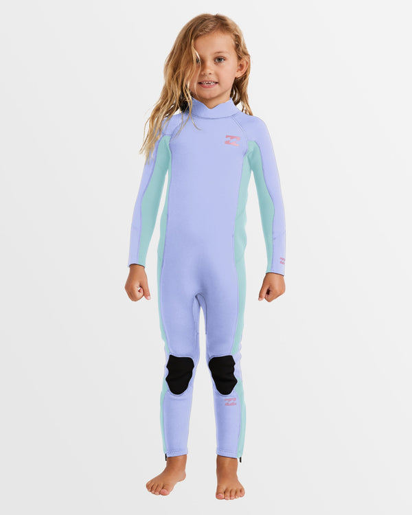 Girls 2-6 3/2mm Foil Back Zip Steamer Wetsuit