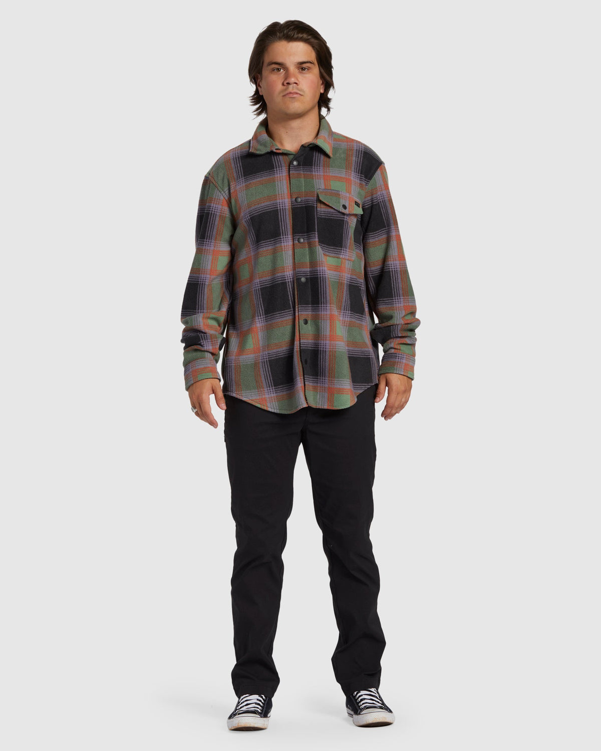 Mens A/Div Furnace Flannel Fleece Top