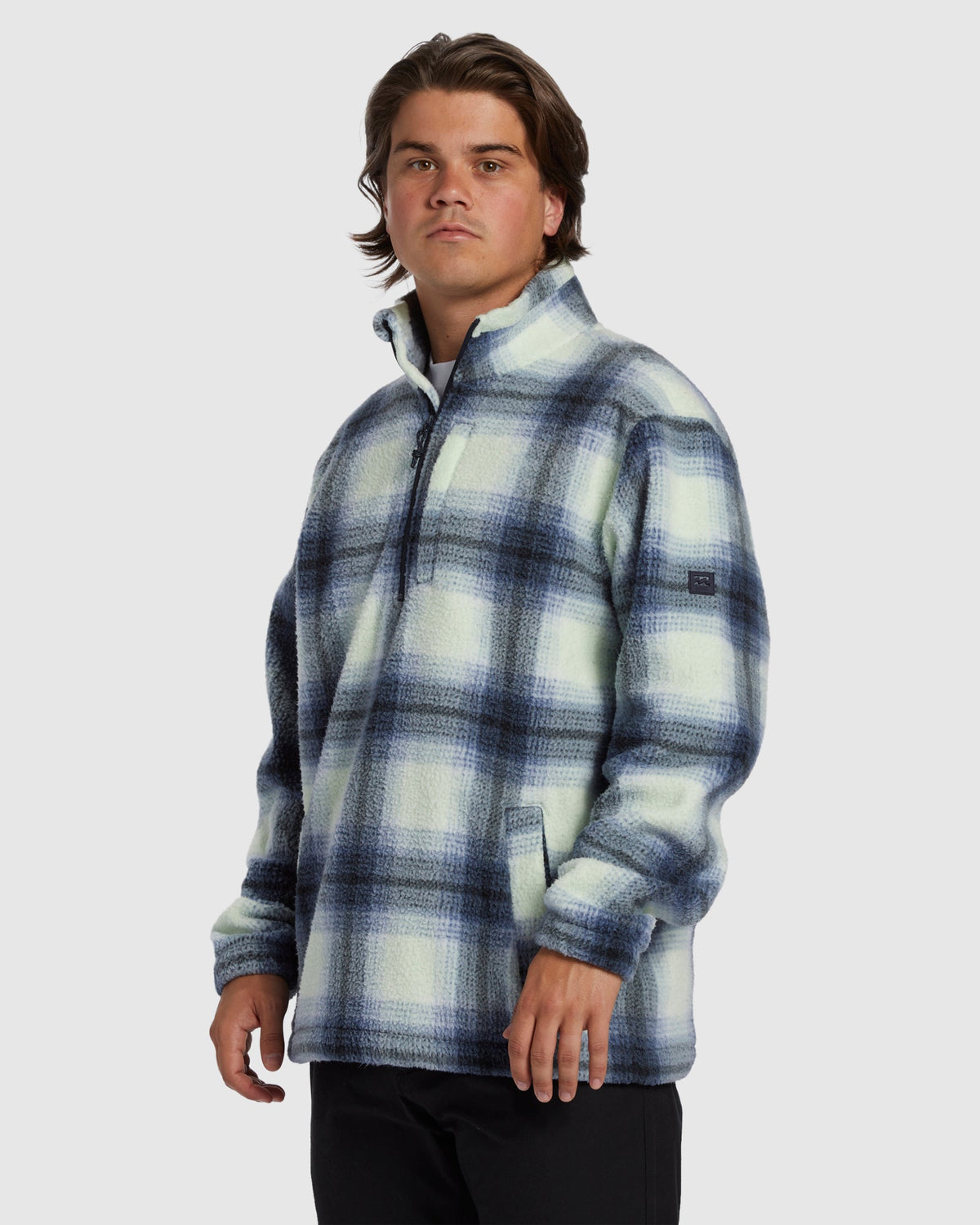 Mens A/Div Boundary Mock Neck Fleece Top