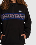 Mens A/Div Boundary Mock Snap Fleece Jumper