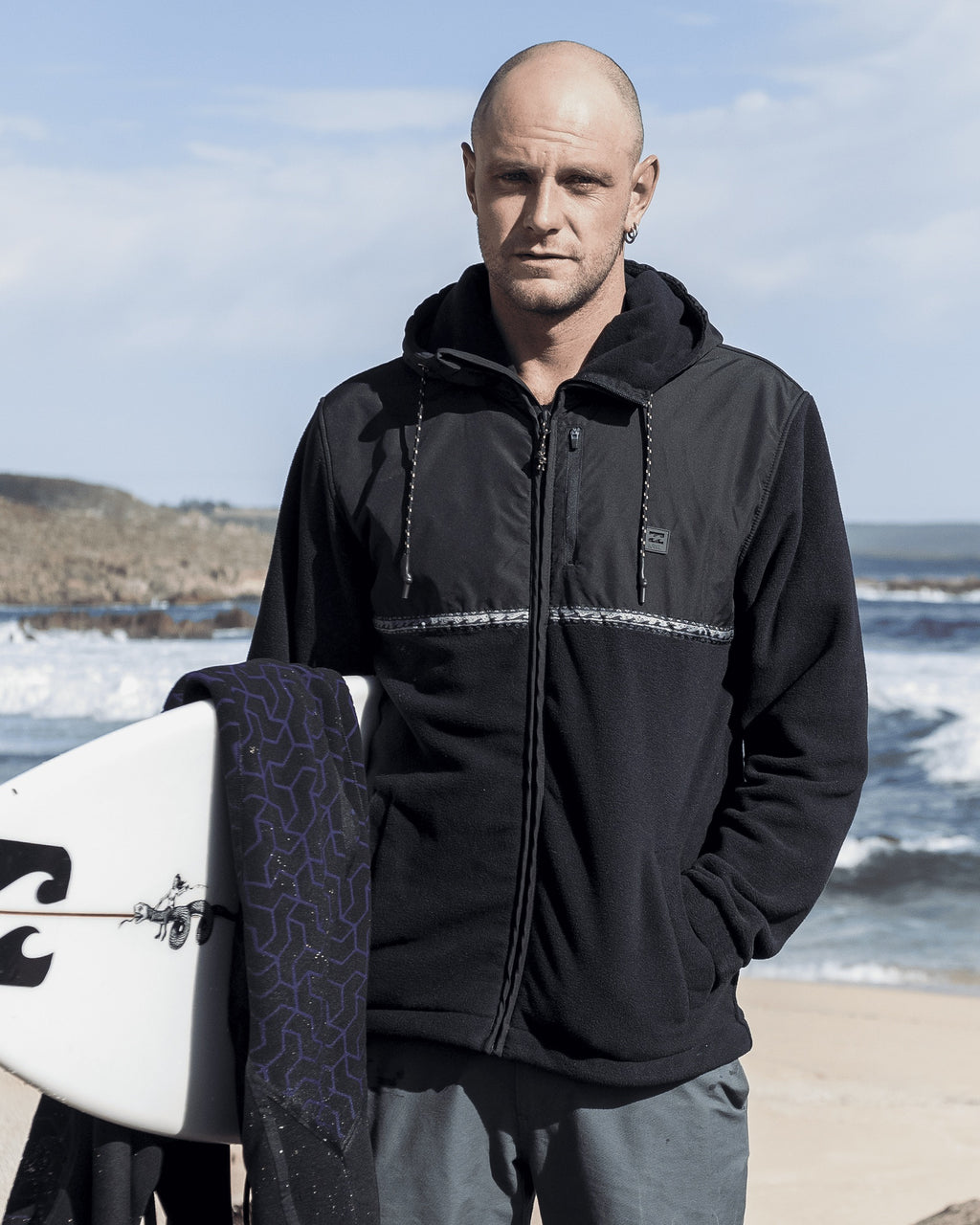 Mens Boundary Lite Zip-Up Hoodie