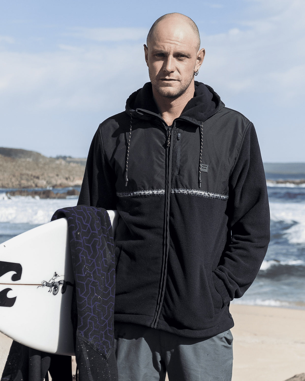 Mens Boundary Lite Zip-Up Hoodie