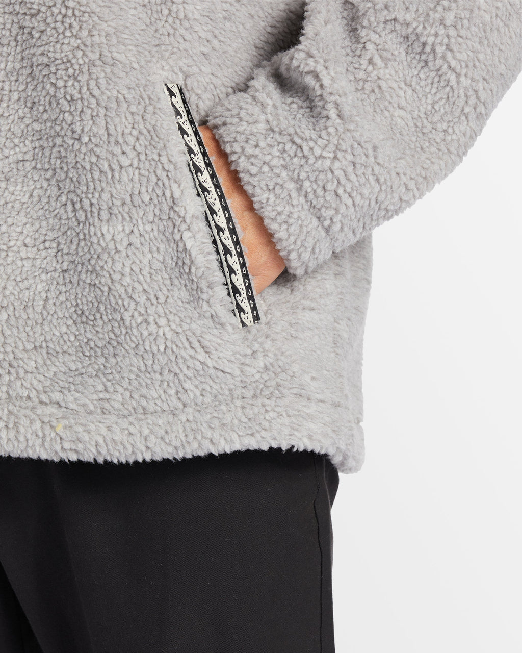 Mens A/Div Boundary Mock Neck Fleece Top