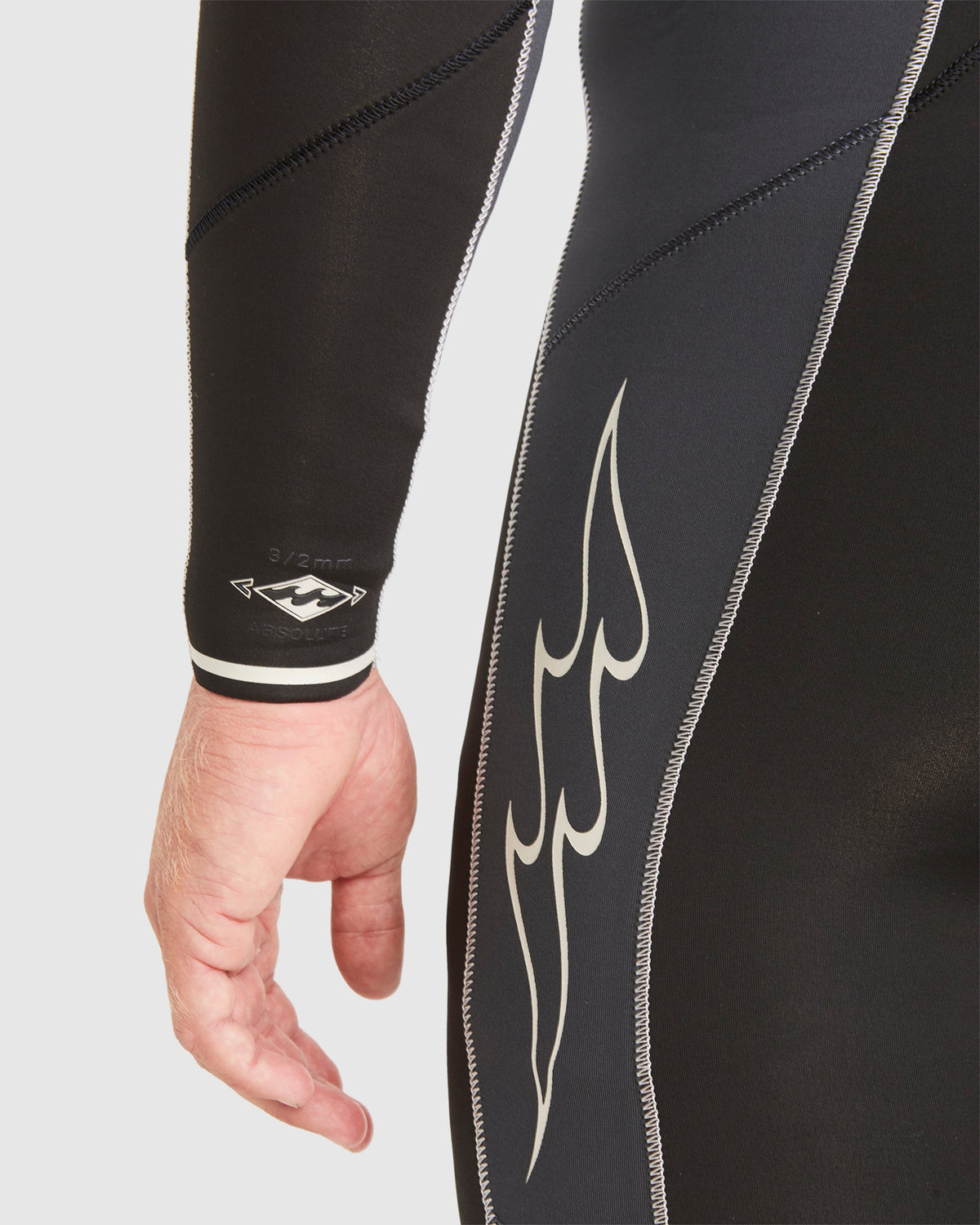 Mens 3/2mm Absolute Chest Zip Steamer Wetsuit