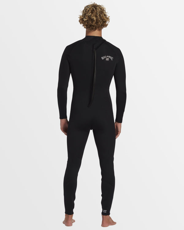 Mens 3/2Mm Foil Back Zip Wetsuit