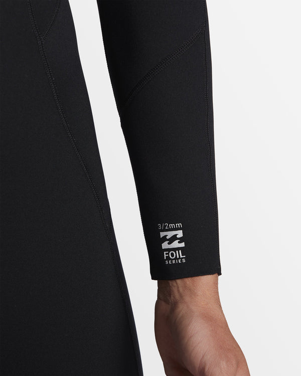 Mens 3/2Mm Foil Back Zip Wetsuit