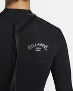 Mens 3/2Mm Foil Back Zip Wetsuit
