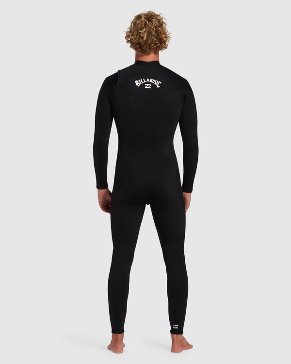 Mens 3/2mm Foil Chest Zip Steamer Wetsuit