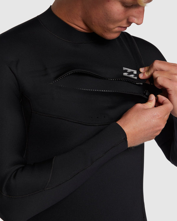 Mens 3/2mm Foil Chest Zip Steamer Wetsuit