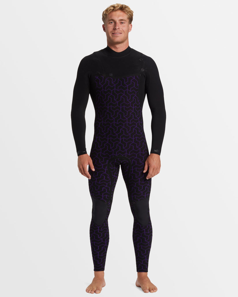 Mens 4/3mm Furnace Natural Chest Zip Steamer Wetsuit