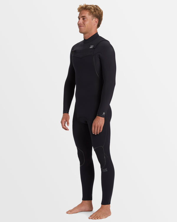 Mens 4/3mm Furnace Natural Chest Zip Steamer Wetsuit