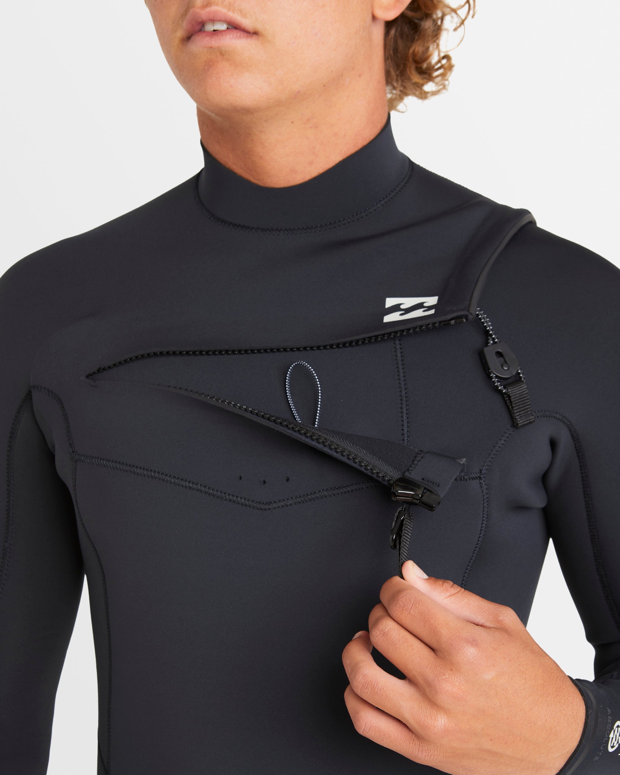 Mens 2/2mm Absolute Natural Chest Zip Long Sleeve Springsuit