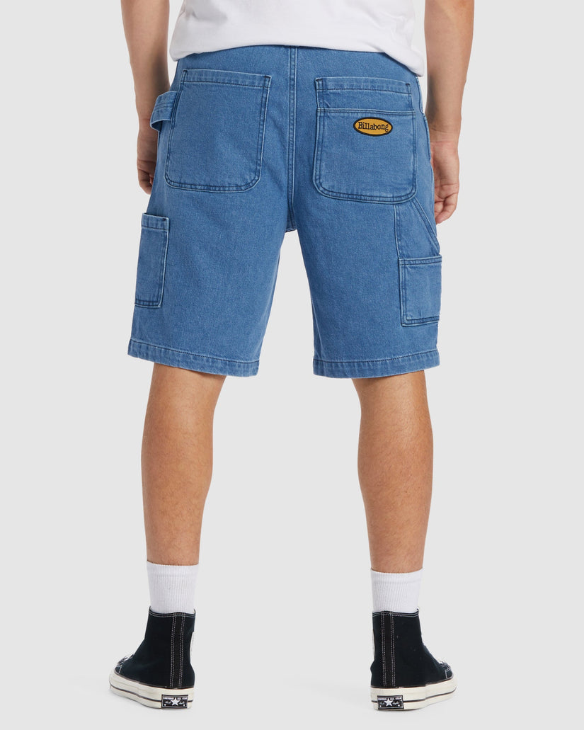 Mens Bad Dog Denim Shorts
