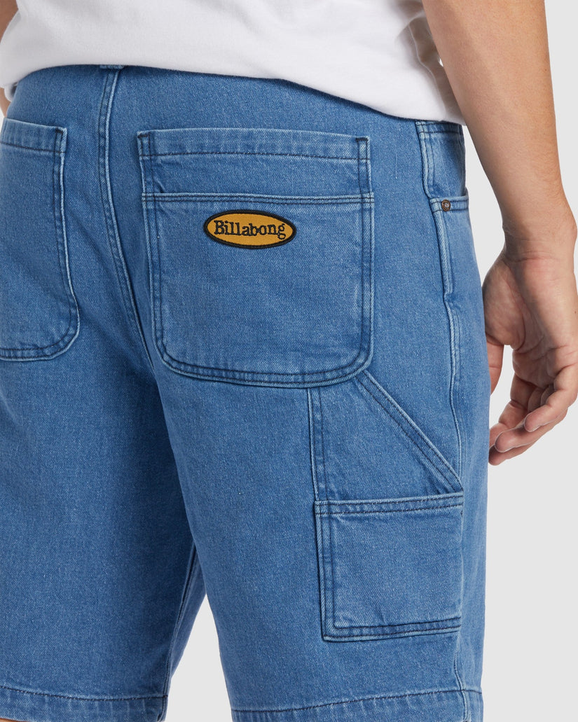 Mens Bad Dog Denim Shorts