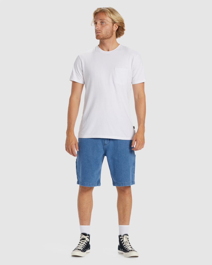 Mens Bad Dog Denim Shorts