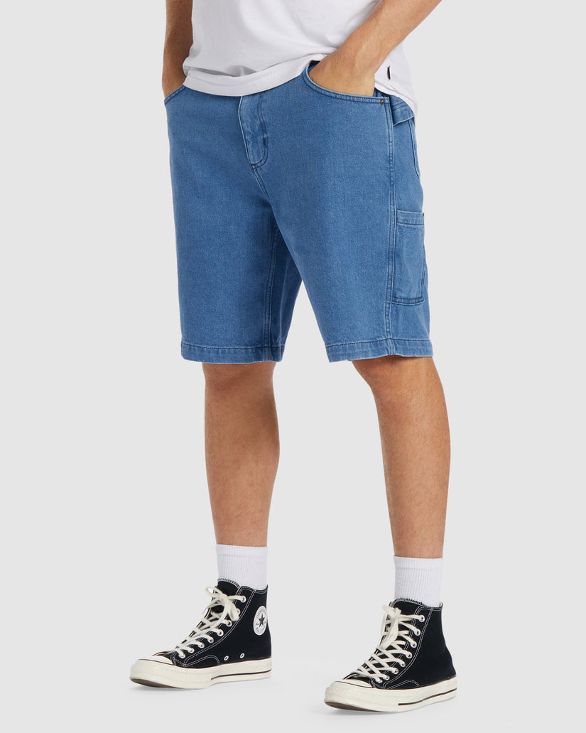 Mens Bad Dog Denim Shorts