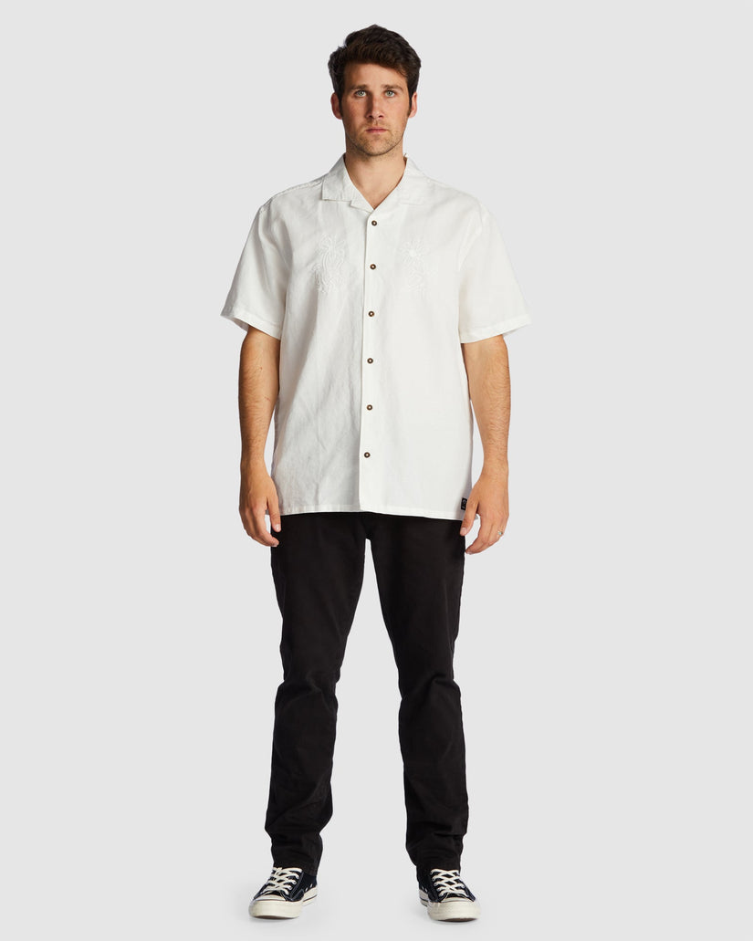 Mens Keith Haring Flower Dance Hemp Shirt