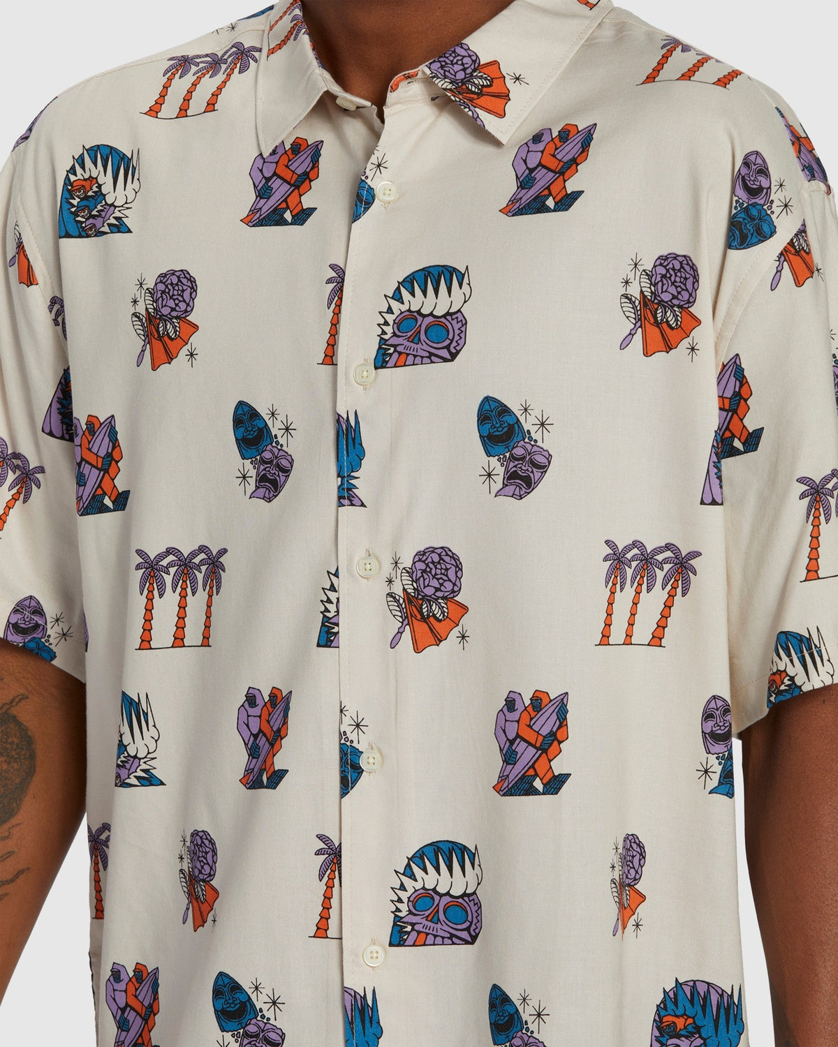 Mens Turn The Tide Short Sleeve Shirt