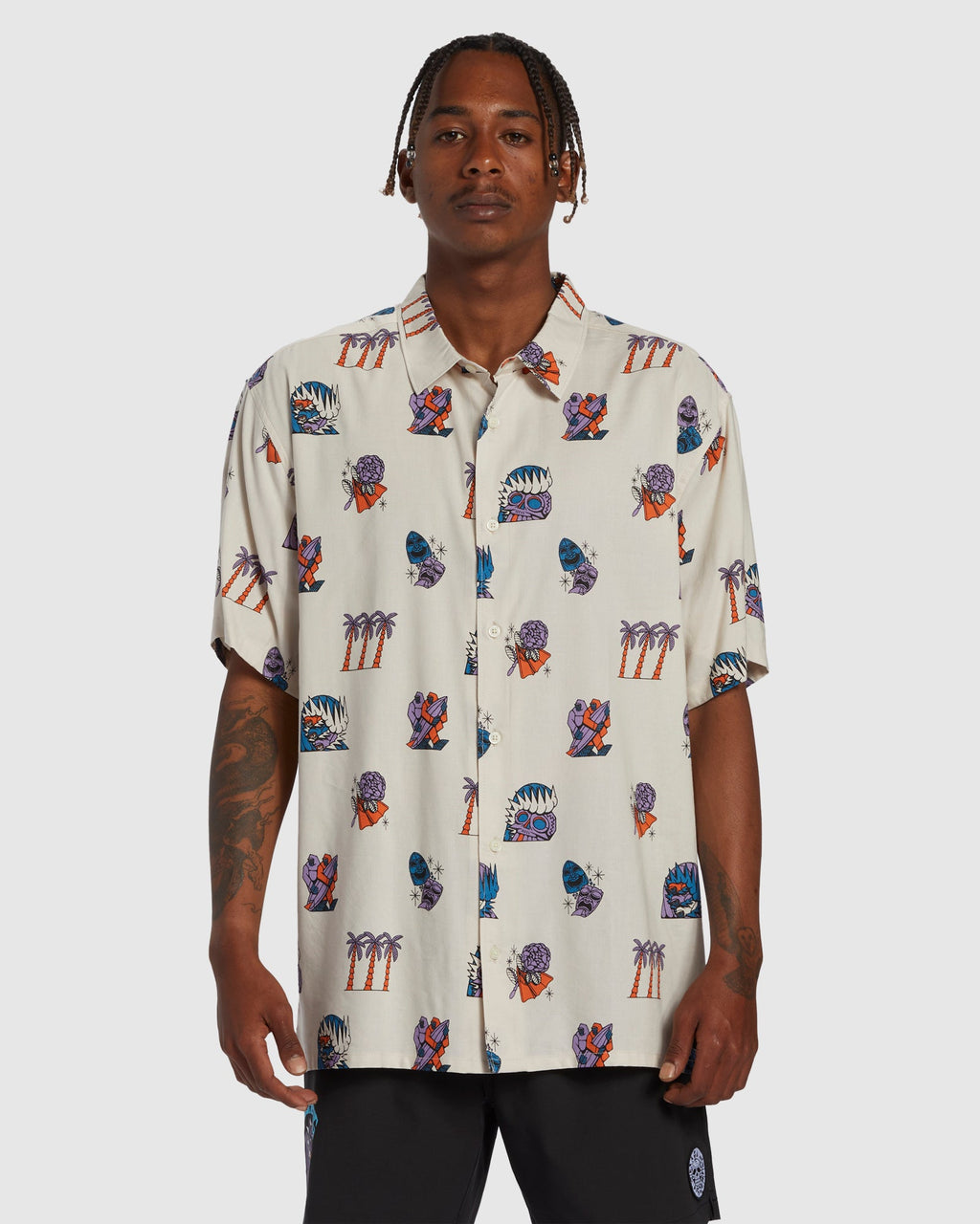 Mens Turn The Tide Short Sleeve Shirt