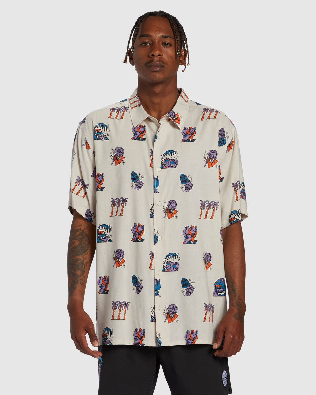Mens Turn The Tide Short Sleeve Shirt