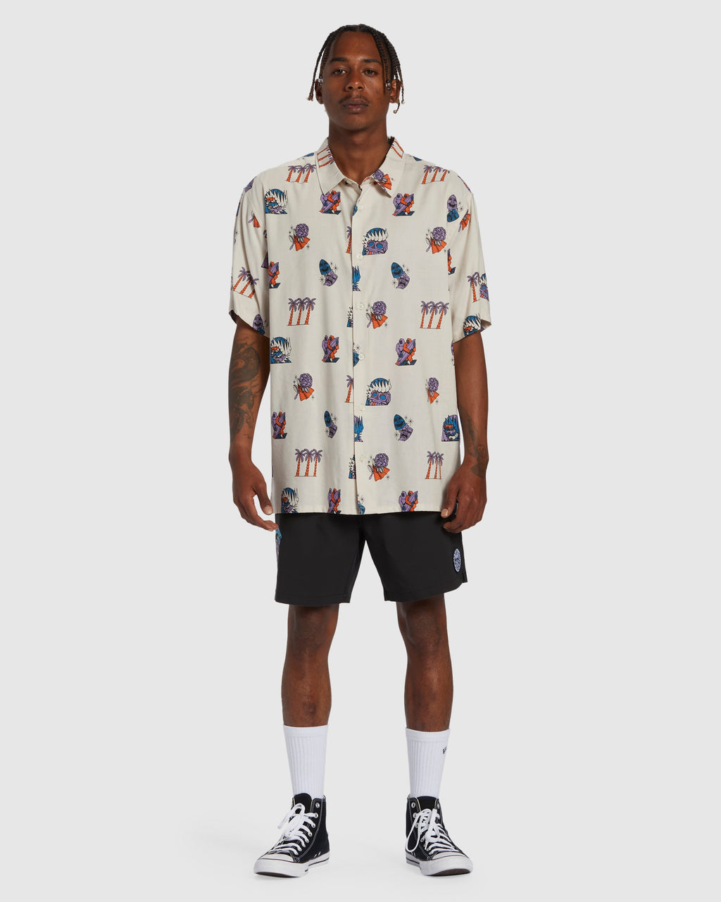 Mens Turn The Tide Short Sleeve Shirt
