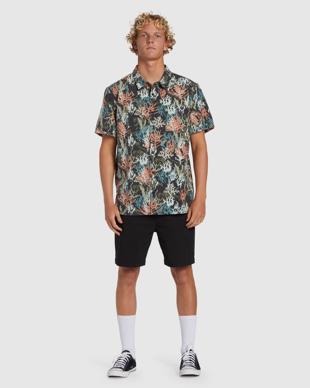 Mens Coral Gardeners Surftrek Shoet Sleeve Shirt