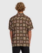 Mens Tiki Reef Hemp Short Sleeve Shirt